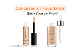 apply concealer or foundation first