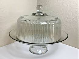 Pedestal Clear Glass Cake Plate