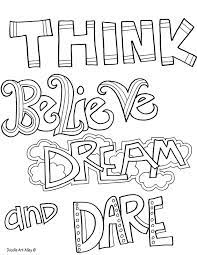 Spending this time creatively is even more so. Quote Coloring Pages Doodle Art Alley
