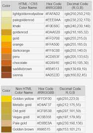 Gold Color Code Rgb Gold Color Rgb Color Codes Cmyk
