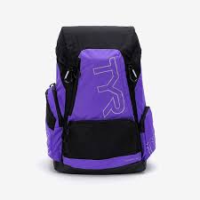 tyr alliance 45l swim backpack purple