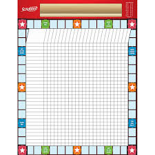 Scrabble Incentive Chart Poster