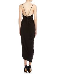 Jersey Strappy Back Gown Jet