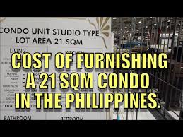 cost of furnishing a 21 sqm condo in