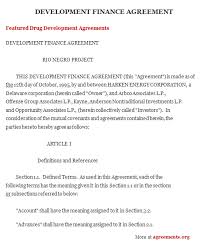 Project Finance Agreement Sample Project Finance Agreement