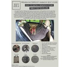 Zeez Car Seat Cover Hammock Premium