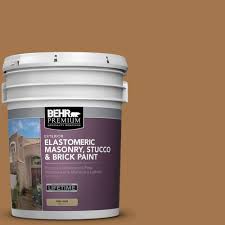 Behr Premium 5 Gal Ms 38 Honey Amber Elastomeric Masonry Stucco And Brick Exterior Paint