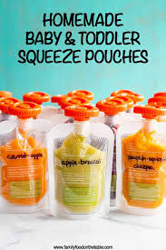 5 more homemade baby food pouches