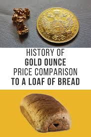 History Of Gold Ounce Price Comparison To A Loaf Of Bread