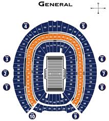 Unfolded Invesco Field Seat Map Invesco Field Seating Chart