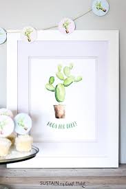 Cactus Wall Art Printable