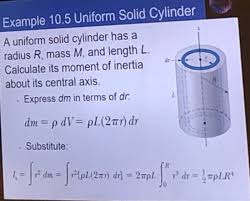 Example 10 5 Uniform Solid Cylinder