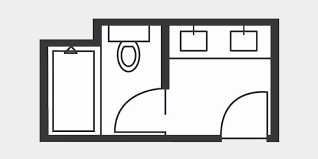 Check the size of your small bathroom to get an idea of your dimensions. 10 Essential Bathroom Floor Plans