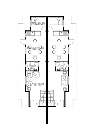 Duplex House Plans Php 2016006 Ground