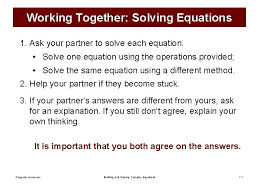Building And Solving Complex Equations