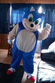 gf sonic hedgehog mascot costume for