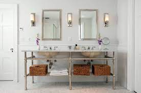Crafted of 100% solid poplar wood, the vanity base strikes an open rectangular silhouette with gleaming chrome hardware and recessed paneling. 15 Double Vanities That Are Nothing Short Of Inspiring