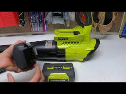how to put a ryobi 40v battery on and