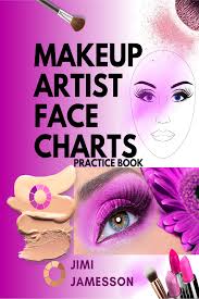 makeup artist face charts practice book
