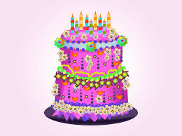 birthday cake vector vector art
