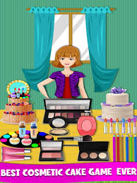 cosmetic cake baking game on the app