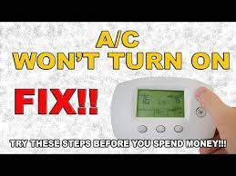 ac won t turn on fix you