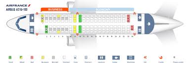 Seat Map Airbus A318 100 Air France Best Seats In Plane