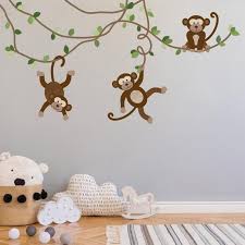 Nursery Wall Decals Monkey Wall Decals