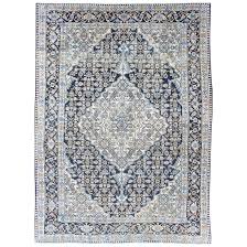 antique hamadan persian rug with center