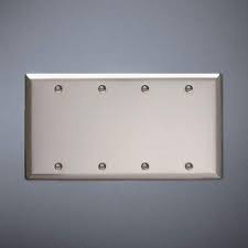 Pass Seymour Ss43 Blank Plate Box Mounted 4 Gang Stainless Steel