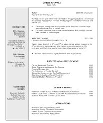 Resume Examples With Education Section Sample Customer Service Example Good  Resume Template Resume Examples For High Resume Template Free