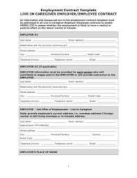 27 employment contract template free