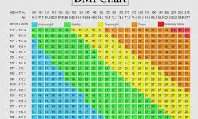 66 Methodical Bmi Height And Weight Chart For Women