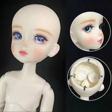 dolls 1 6 bjd makeup doll head 30cm