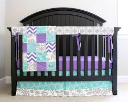Purple And Teal Crib Bedding Sets