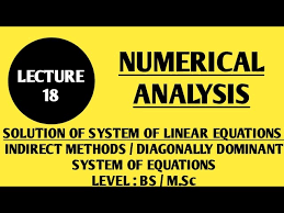 Numerical Ysis System Of Linear