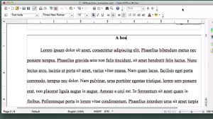 Formatting a Research Paper Shvets Events Chelyabinsk Formatting an APA  OpenOffice Writer Research Paper By Tamara 