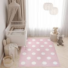pink kids nursery room rug s star