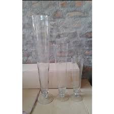 crystal vases cone tall vase size