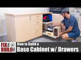 how to build a base cabinet with