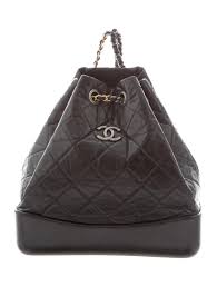chanel small gabrielle backpack black