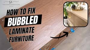 how to fix bubbled laminate furniture