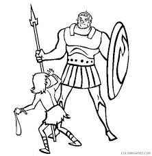 Our printable sheets for coloring in are ideal to brighten your family's day. David And Goliath Coloring Pages Printable Free Coloring4free Coloring4free Com