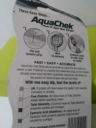 Aquacheck Yellow Test Strips With Chlorine 50 Pack