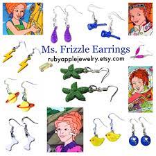 Ms frizzle earrings