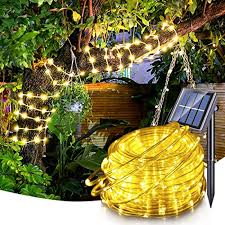 Led Solar Powered Rope Lights Outdoor