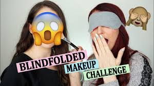 blindfolded makeup challenge ft my mom