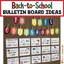 When i first started teaching, i purchased posters with biographical information about. Back To School Bulletin Board Ideas That Build Community