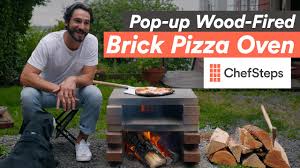 wood fired pizza oven from bricks