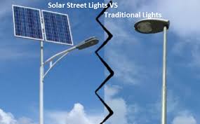 solar light vs traditional street